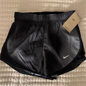 Nike Women's Black and Gray Athletic Shorts